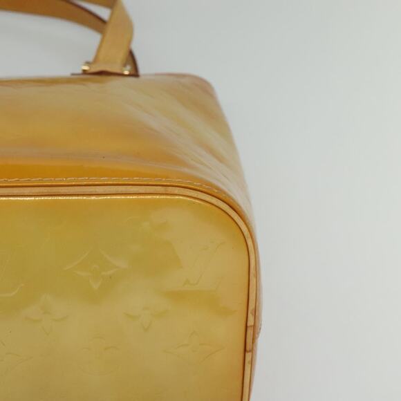 LOUIS VUITTON Monogram Vernis Houston Hand Bag Beige M91004 - Picture 14 of 16